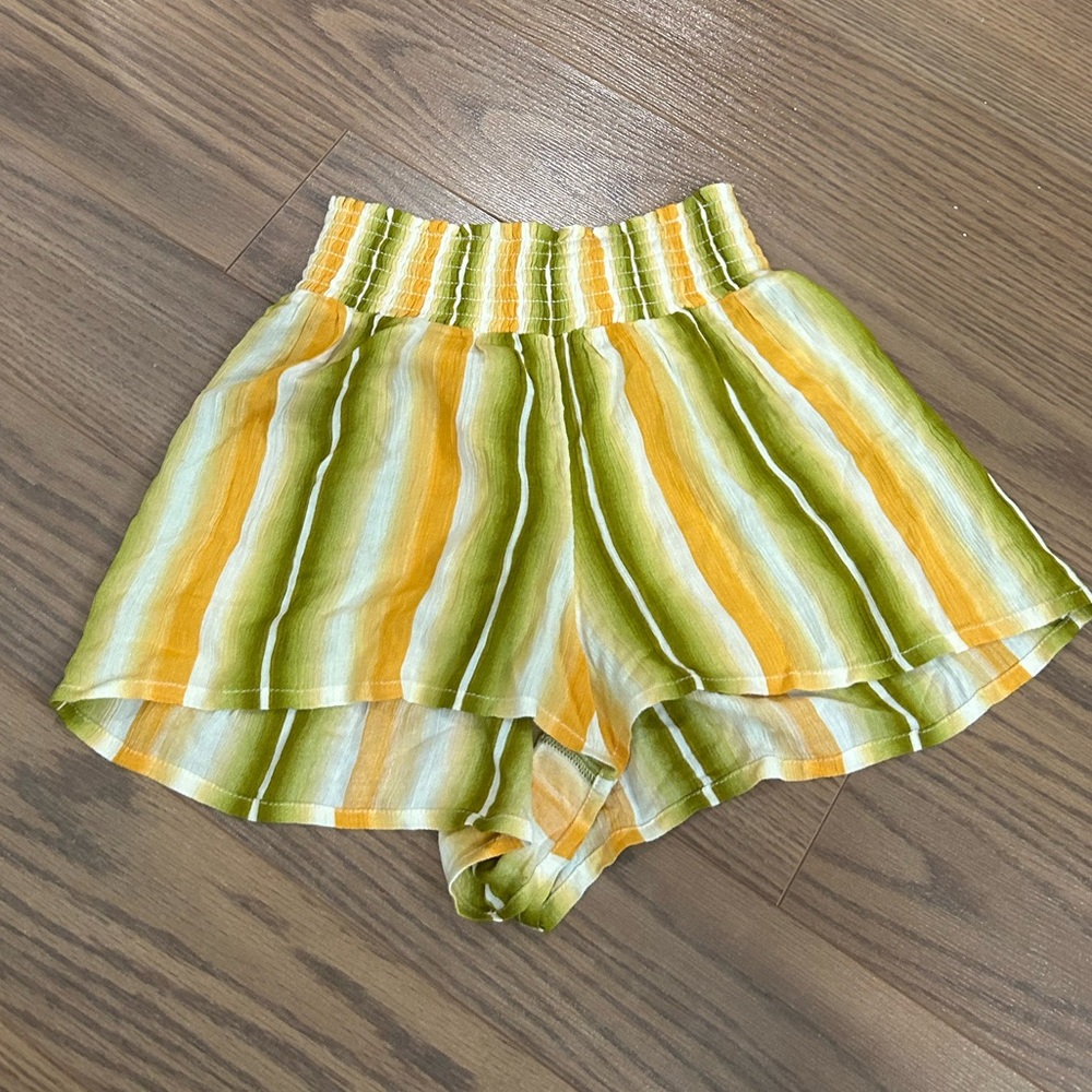 Urban outfitters striped flowy shorts